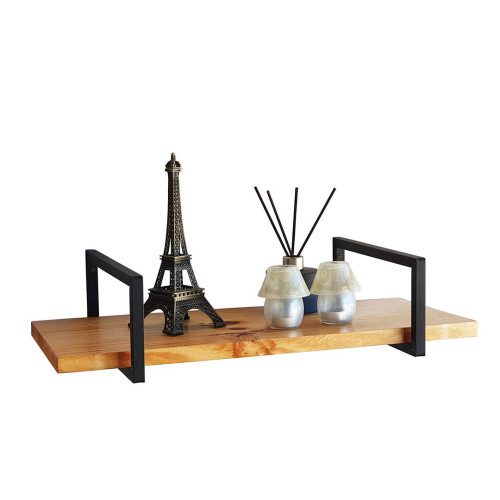 Suporte Estilo Industrial Simples de Parede para Prateleiras de 25cm