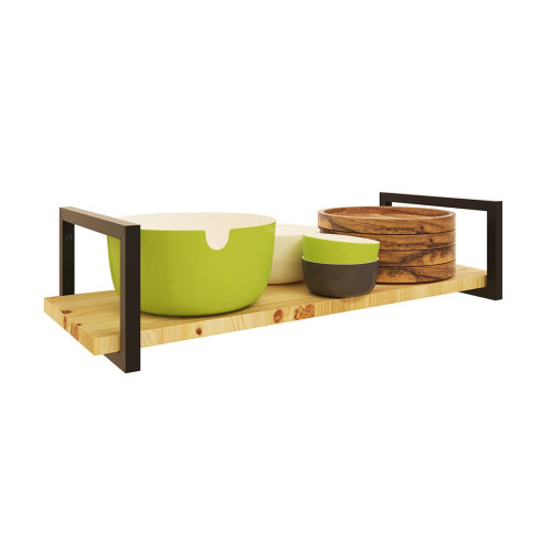 Suporte Estilo Industrial Simples de Parede para Prateleiras de 20cm