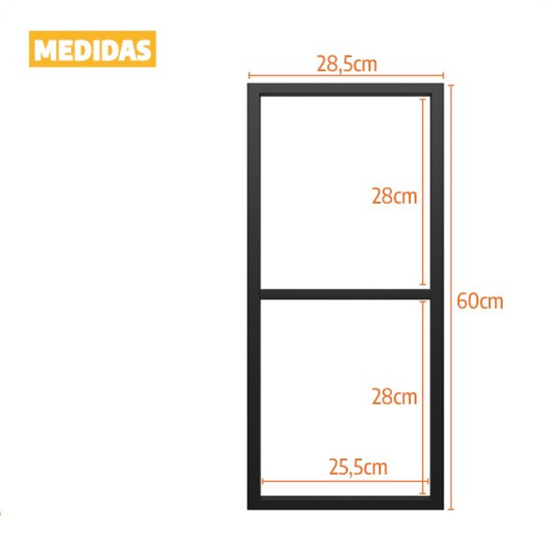 Trio de Suportes Estilo Industrial Duplo G Teto e Parede para Prateleiras de 25cm