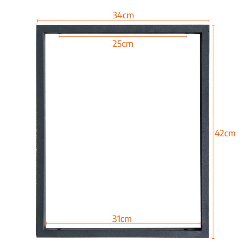 Suporte Estilo Industrial Simples de Teto para Prateleiras de 30cm