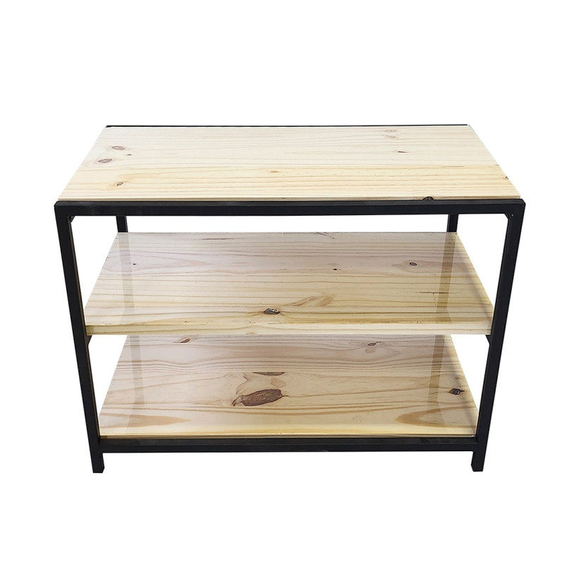 Sapateira Tulum com Prateleiras em Pinus Natural