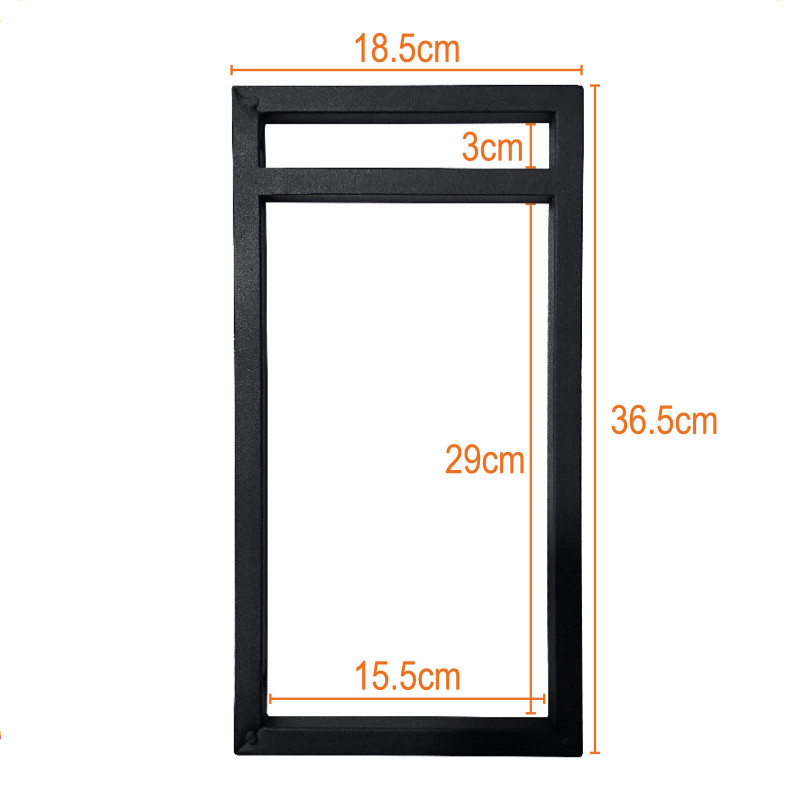 Suporte Estilo Industrial Duplo de Parede para Prateleiras de 15cm