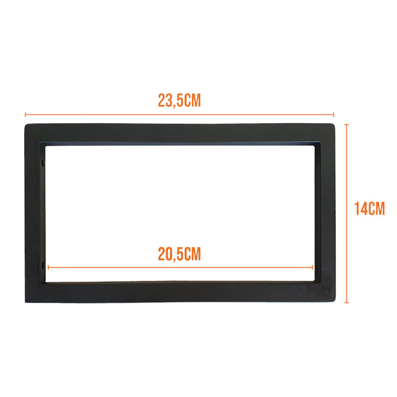 Trio de Suportes Estilo Industrial Simples de Parede para Prateleiras de 20cm