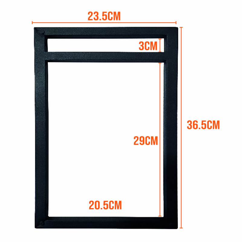 Suporte Garbella Estilo Industrial Duplo de Parede para Prateleiras de 20cm