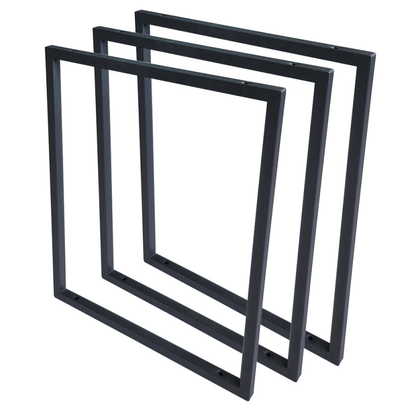 Trio de Suportes Estilo Industrial Simples de Teto para Prateleiras de 30cm