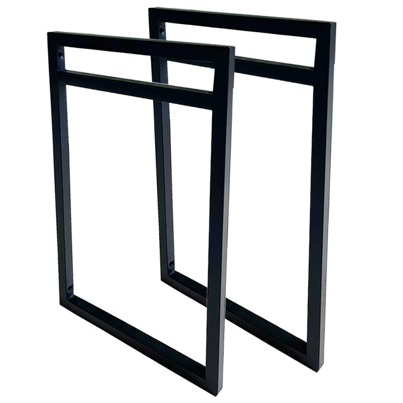 Par de Suportes Estilo Industrial Duplo de Parede para Prateleiras de 20cm