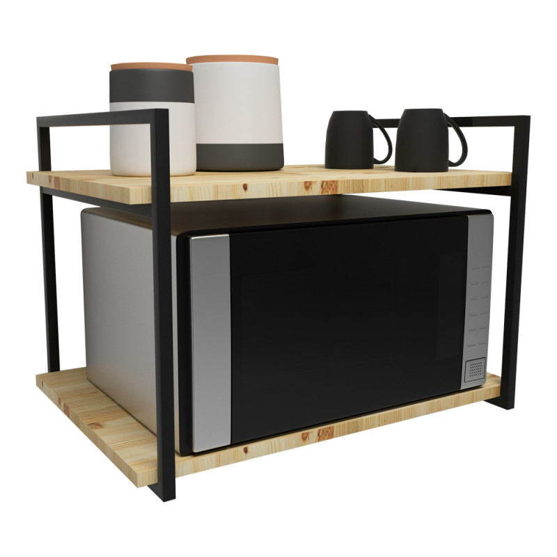 Suporte Estilo Industrial Duplo de Parede para Prateleiras de 40cm 