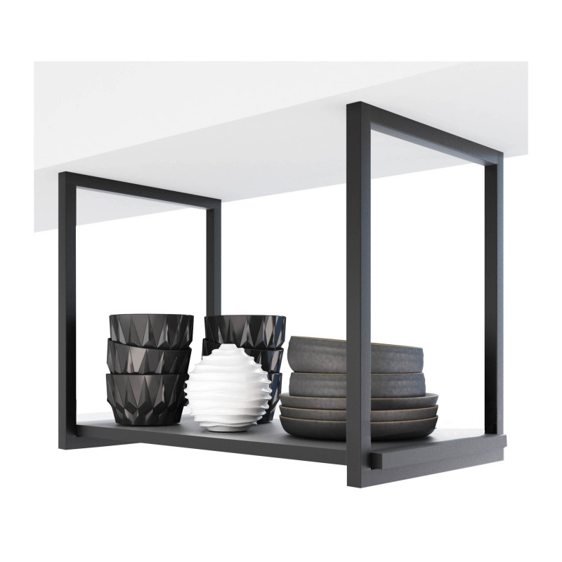 Suporte Garbella Estilo Industrial Simples de Teto para Prateleiras de 25cm
