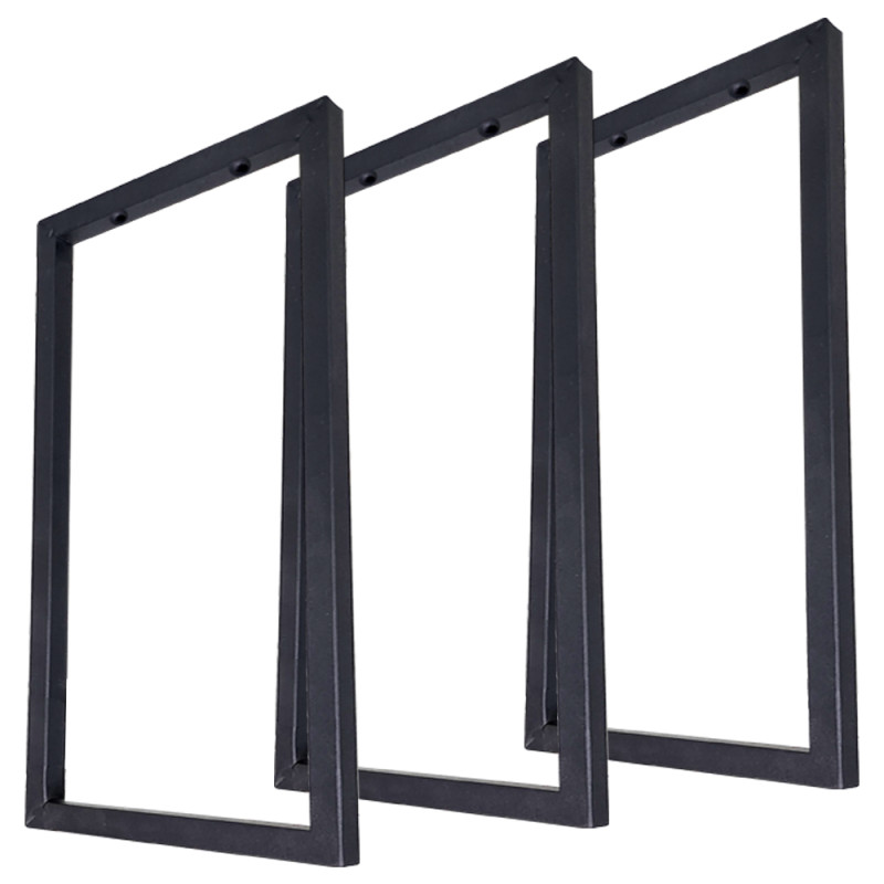 Trio de Suportes Estilo Industrial Simples de Teto para Prateleiras de 20cm