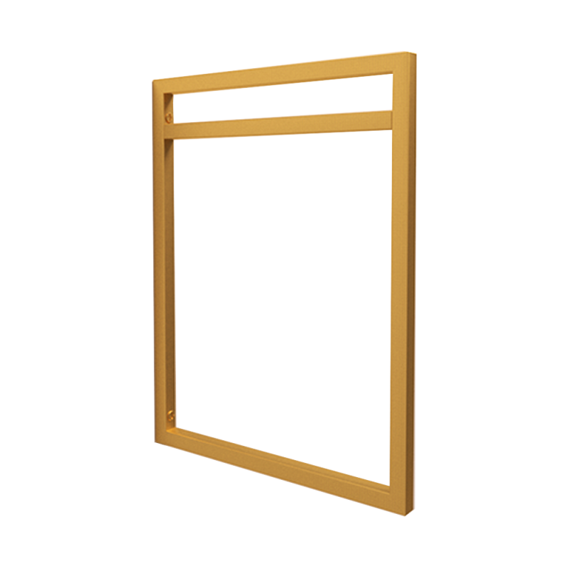 Suporte Estilo Industrial Dourado Duplo de Parede para Prateleiras 25cm