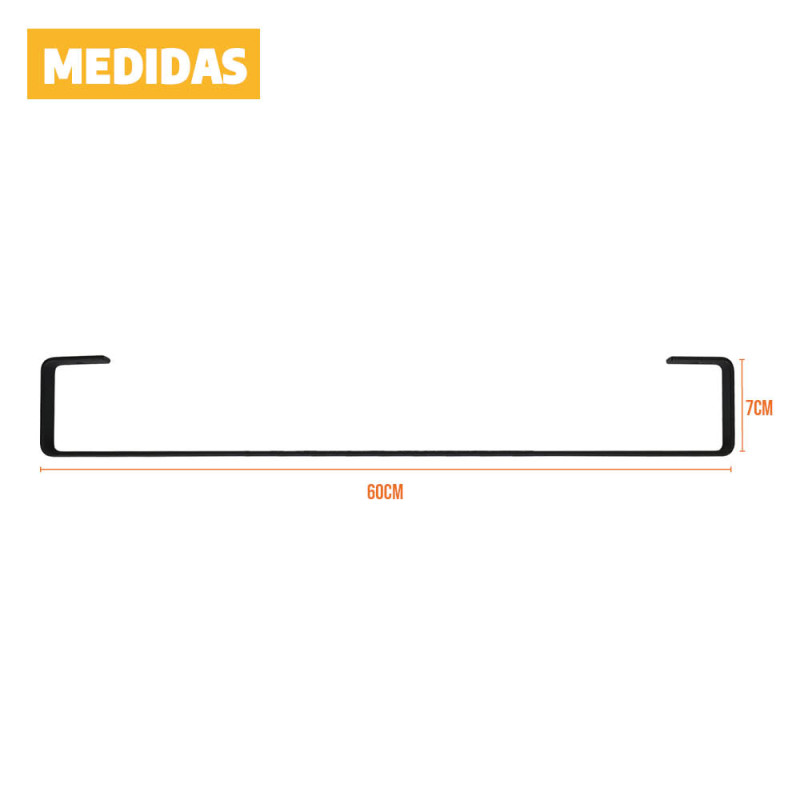 Toalheiro Simples de Parede 60cm