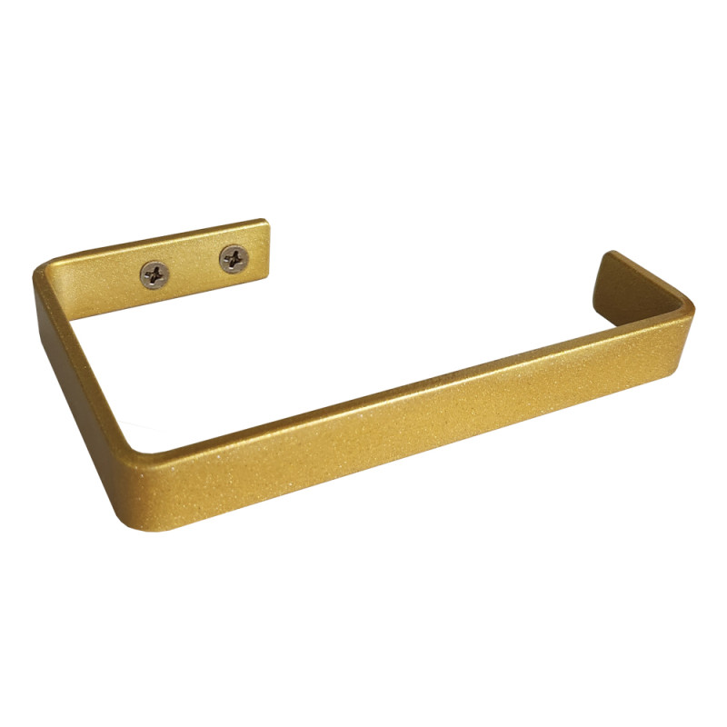 Porta Papel Higiênico Simples de Parede Dourado