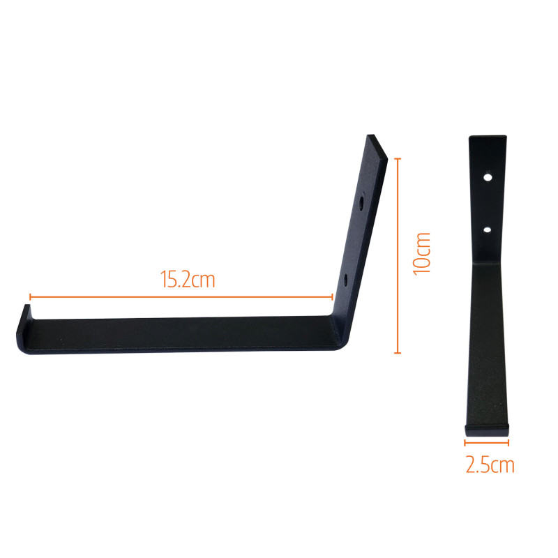 Mão Francesa Invertida para Prateleira 15cm