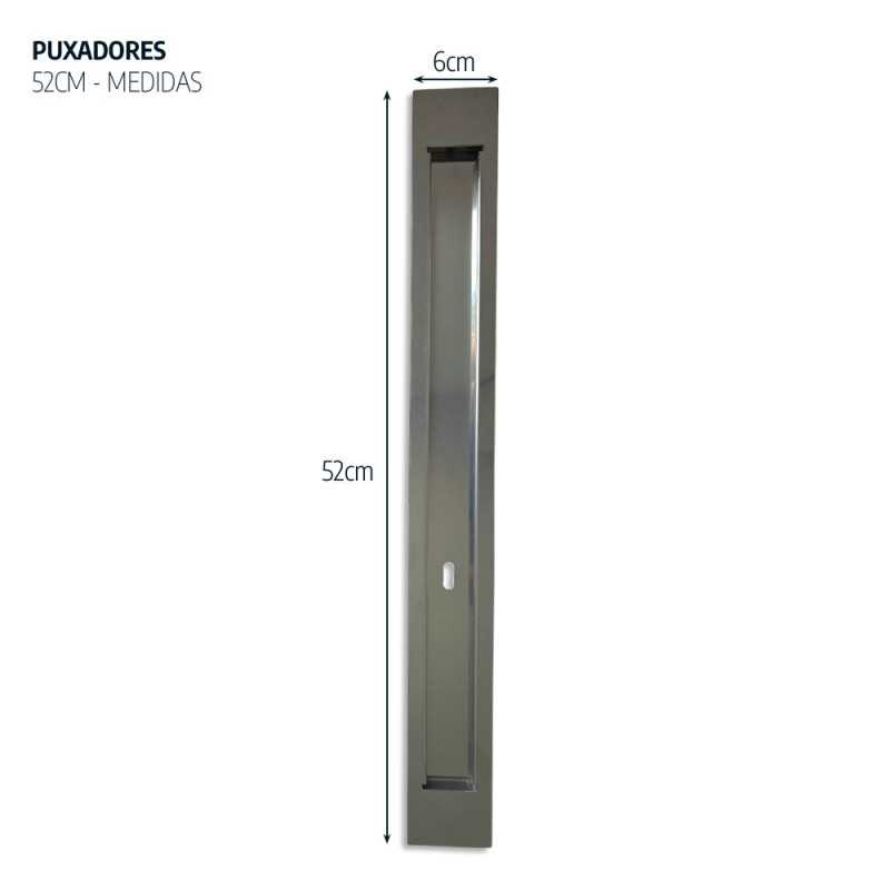 Par de Puxadores 52cm