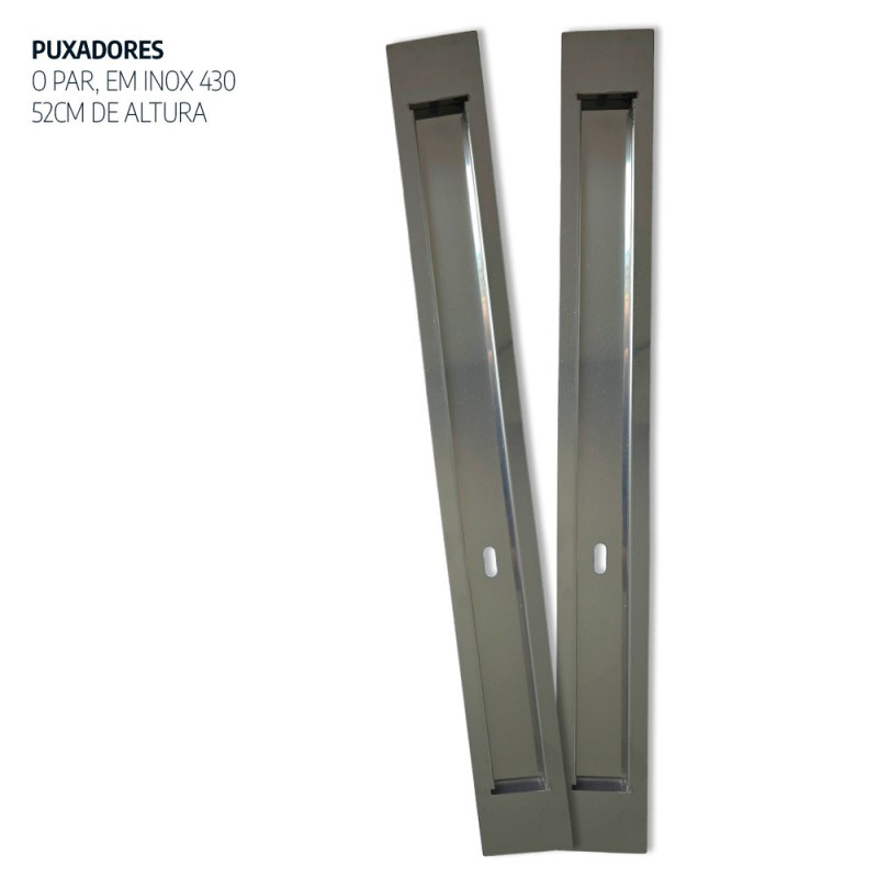 Par de Puxadores 52cm