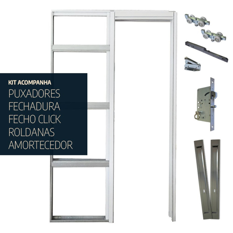 Kit Estrutura Basilare para Porta Embutida