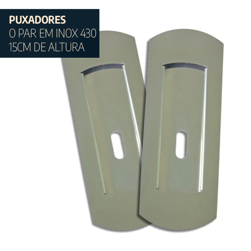 Par de Puxadores 15cm