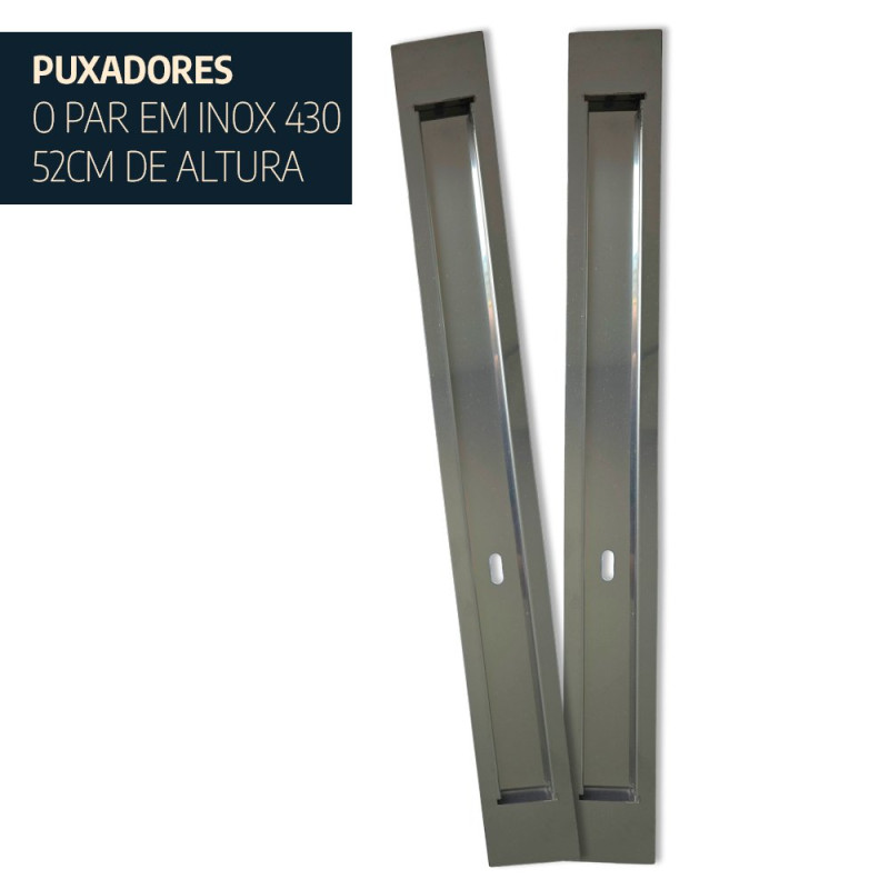Par de Puxadores 52cm
