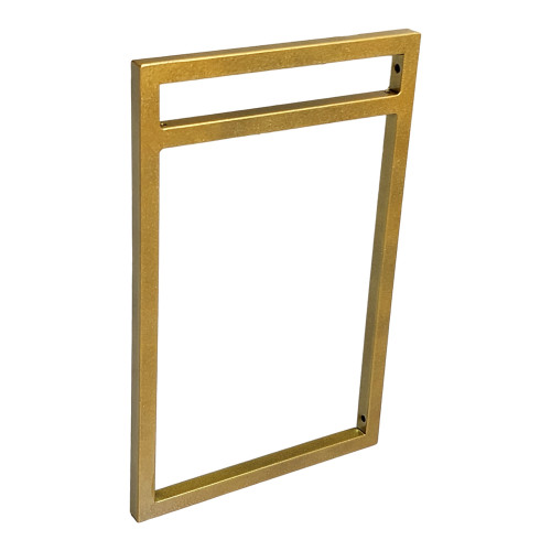 Suporte Estilo Industrial Duplo Dourado de Parede para Prateleiras de 20cm