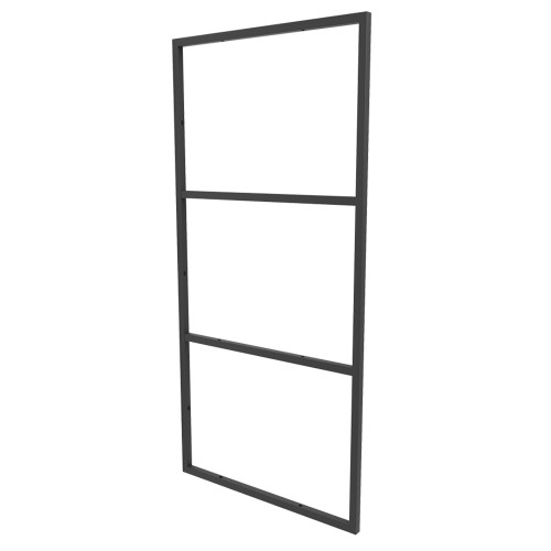 Suporte Estilo Industrial Triplo de Teto e Parede para Prateleiras de 40cm