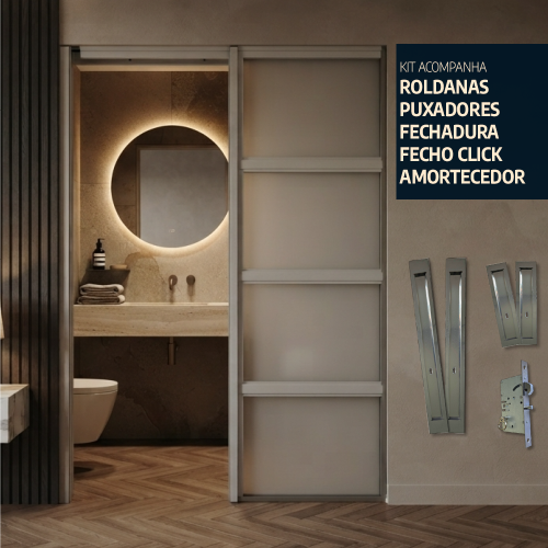 Kit Estrutura Basilare para Porta de Embutir
