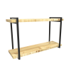 Suporte Garbella Estilo Industrial Duplo de Parede para Prateleiras de 20cm