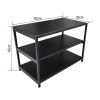 Sapateira Tulum com Prateleiras em MDF Preto