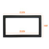 Trio de Suportes Estilo Industrial Simples de Parede para Prateleiras de 20cm