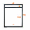 Trio de Suportes Estilo Industrial Duplo de Parede para Prateleiras de 30cm