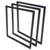 Trio de Suportes Estilo Industrial Simples de Teto para Prateleiras de 30cm