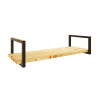 Par de Suportes Estilo Industrial Simples de Parede para Prateleiras de 20cm