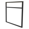 Suporte Estilo Industrial Duplo de Parede para Prateleiras de 40cm 