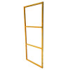 Suporte Estilo Industrial Triplo Dourado de Teto e Parede para Prateleiras de 30cm 
