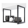 Suporte Garbella Estilo Industrial Simples de Teto para Prateleiras de 25cm