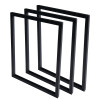 Trio de Suporte Estilo Industrial Simples de Teto para Prateleiras de 25cm