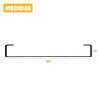 Toalheiro Simples de Parede 60cm