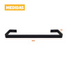Toalheiro Simples de Parede 30cm