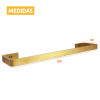 Toalheiro Simples de Parede 30cm