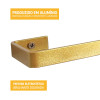 Toalheiro Simples de Parede 60cm Dourado