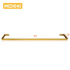 Toalheiro Simples de Parede 60cm Dourado
