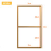 Par de Suportes Estilo Industrial Duplo Dourado de Teto e Parede para Prateleiras de 30cm