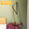 Suporte para Plantas Suspensas Artic Preto