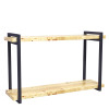 Suporte Estilo Industrial Duplo de Parede para Prateleiras de 15cm