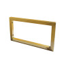 Suporte Estilo Industrial Dourado Simples de Parede para Prateleira 20cm