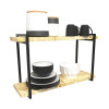 Kit Prateleira Garbella Estilo Industrial Dupla 20cm