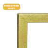 Trio de Suportes Estilo Industrial Dourado Duplo de Parede para Prateleiras 25cm
