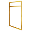 Suporte Estilo Industrial Duplo Dourado de Parede para Prateleiras de 40cm