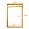 Suporte Estilo Industrial Duplo Dourado de Parede para Prateleiras de 20cm