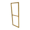Suporte Estilo Industrial Duplo G Dourado Teto e Parede para Prateleiras de 20cm