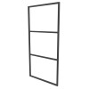 Suporte Estilo Industrial Triplo de Teto e Parede para Prateleiras de 40cm